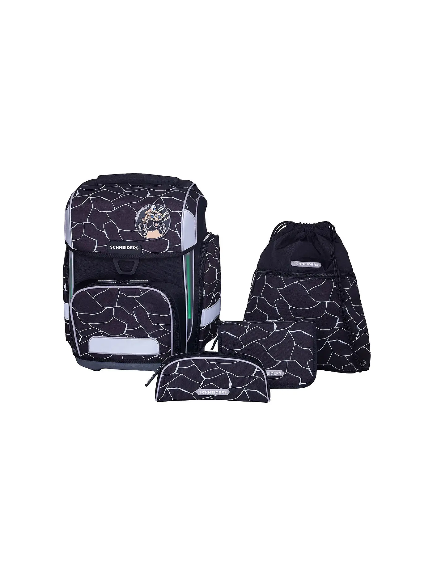 SCHNEIDERS | Schultaschen Set Ergolite 9tlg Dark Hunter | 